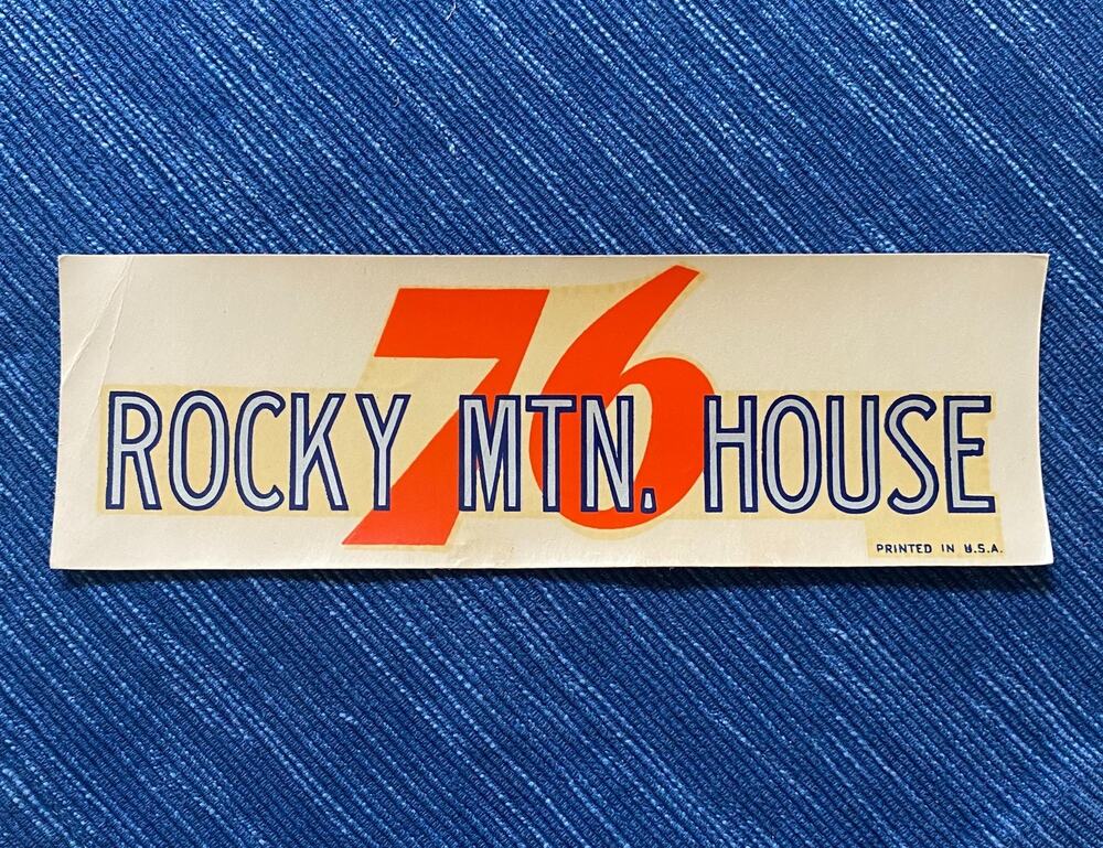 Union 76 Rocky Mountain House Alberta Canada Decal Gas Station Travel Souvenir